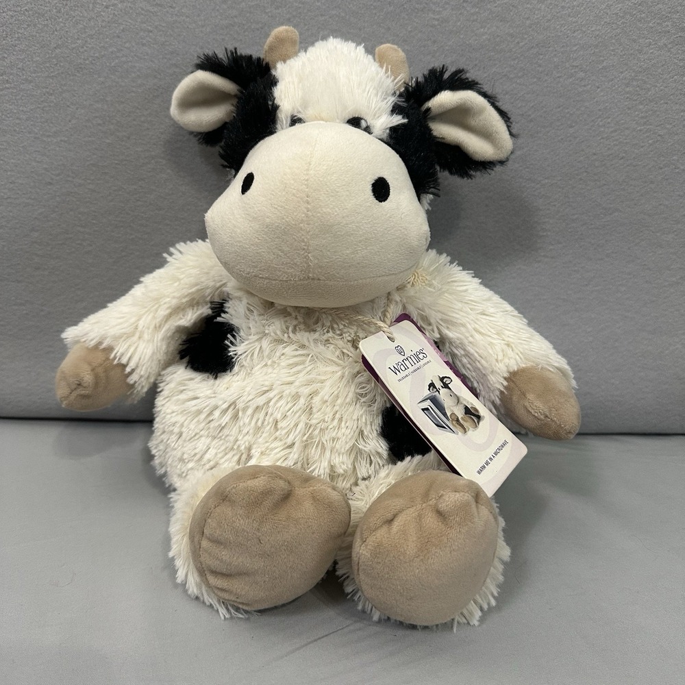 Warmies‎ Lavender Scented Plush Cow Black & White Microwaveable Soothing